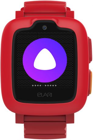 Детские умные часы Elari KidPhone 3G с трекингом, голосовым помощником Алисой от Яндекса, видеозвонком и кнопкой SOS (красный)