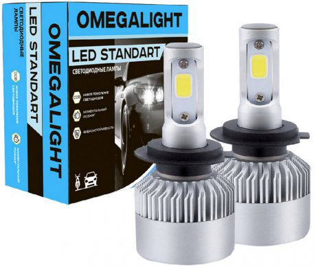 Лампа LED Omegalight H8/9/11 2400lm 2шт