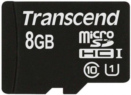 Карта памяти Transcend microSDHC 8Gb Class10 Premium TS8GUSDU1