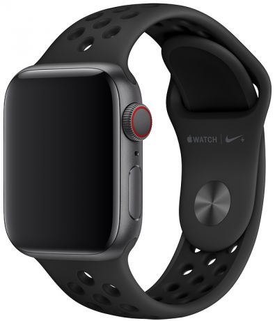 Ремешок Apple Nike Sport Band для Watch 40 мм размеры S/M и M/L (антрацитовый/чёрный)