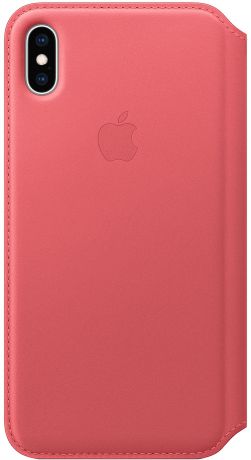 Чехол-книжка Apple Folio для iPhone XS Max (розовый пион)