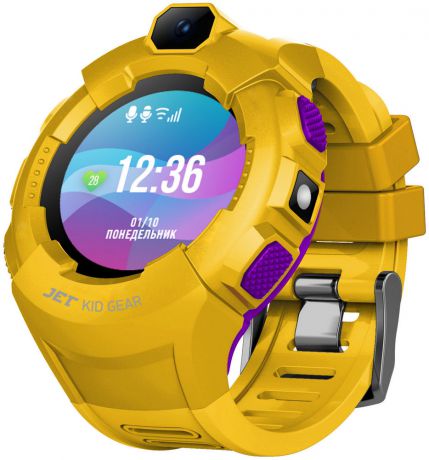 Детские умные часы JET KID GEAR (желто-фиолетовый)