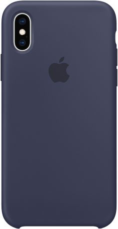 Клип-кейс Apple Silicone для iPhone XS (темно-синий)