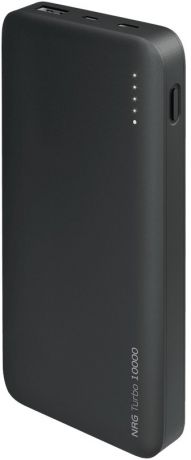 Портативное зарядное устройство Deppa NRG Turbo 10000 мАч (черный, графит)