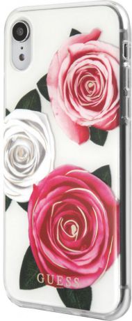 Клип-кейс Guess Flower Desire для Apple iPhone XR Tricolor Rose (с рисунком)