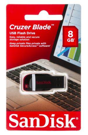 USB флешка SanDisk Cruzer Blade 8Gb (черный)