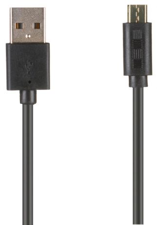 Кабель InterStep USB-miсroUSB 2м (черный)