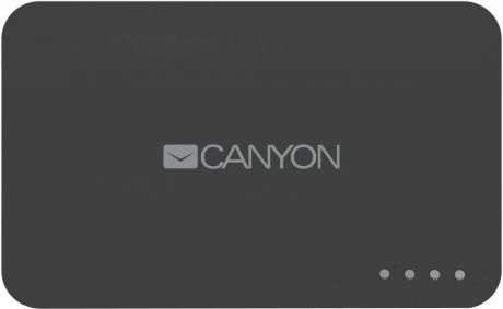 Портативное зарядное устройство Canyon CNE-CPB78W 7800 мАч (темно-серый)