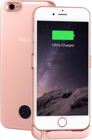 Чехол-аккумулятор InterStep Power 3000 мАч для Apple iPhone 6/6S/7/8 (розовый)