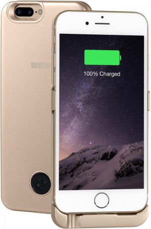 Чехол-аккумулятор InterStep Power 5000 мАч для Apple iPhone 6/6S/7/8 Plus (золотой)