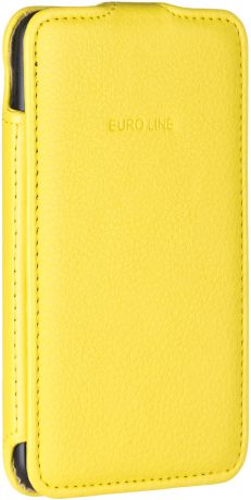 Флип-кейс Euro-Line Vivid для Sony Xperia E4 (желтый)