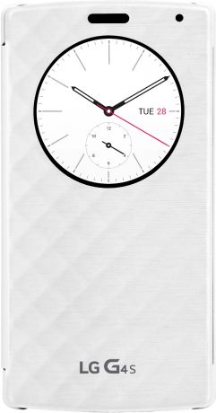 Чехол-книжка LG CFV-110 QuickCircle для LG G4s (белый)