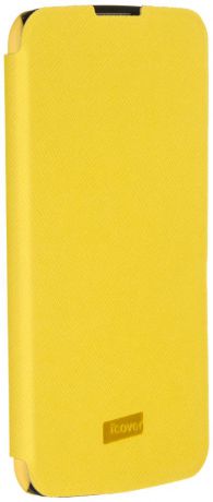 Чехол-книжка iCover Carbio для LG K10 (желтый)