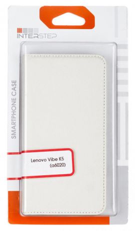 Чехол-книжка InterStep Vibe для Lenovo Vibe K5 A6020 (белый)