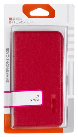 Чехол-книжка InterStep Vibe для LG X Style (красный)