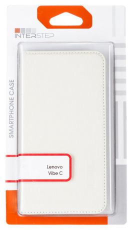 Чехол-книжка InterStep Vibe для Lenovo Vibe C A2020 (белый)