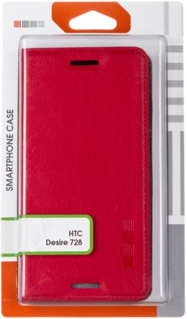 Чехол-книжка InterStep Vibe для HTC Desire 728 (красный)
