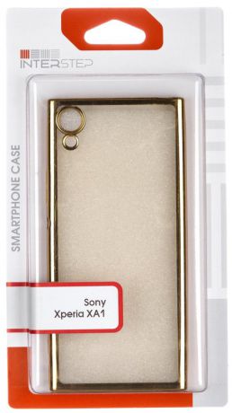 Клип-кейс InterStep Frame для Sony Xperia XA1 (золотистый)