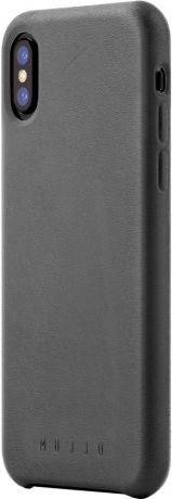 Клип-кейс Mujjo Leather Case для Apple iPhone X (серый)