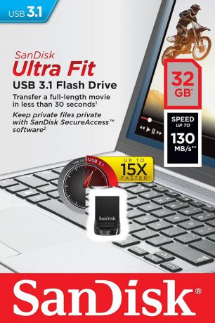 USB флешка SanDisk Ultra Fit 32Gb USB 3.1