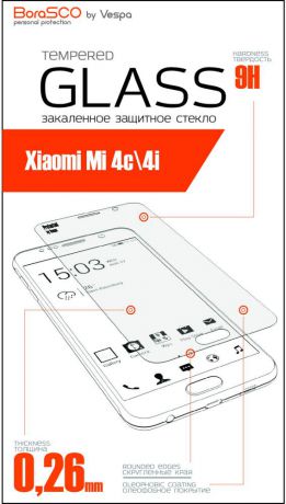 Защитное стекло BoraSco для Xiaomi Mi 4i (глянцевое)