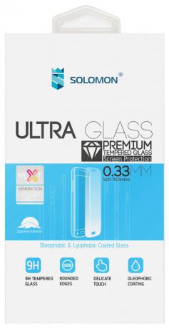 Защитное стекло Solomon для Xiaomi Redmi 2 (0,33мм, 9H) (глянцевое)