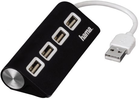 USB концентратор Hama TopSide (черный)