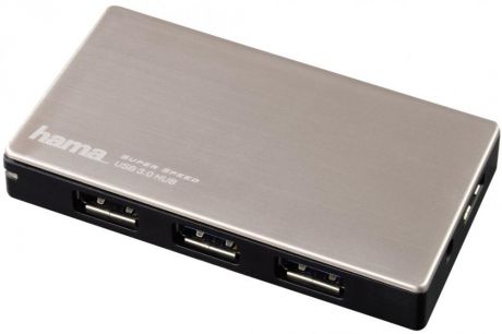 USB концентратор Hama UltraActive (серебристый)