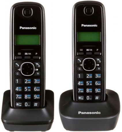Радиотелефон Panasonic KX-TG1612 (черно-серый)
