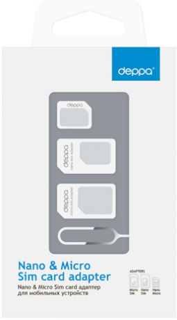 Адаптер Deppa Nano и micro sim card