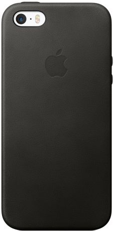 Клип-кейс Apple для iPhone SE/5/5S кожаный (черный)
