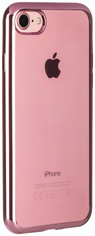 Клип-кейс Ibox Blaze для Apple iPhone 7/8 розовая рамка (прозрачный)