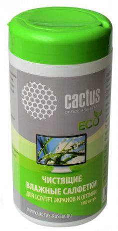 Чистящие салфетки Cactus CS-T1001E