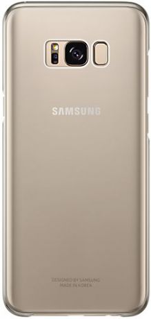 Клип-кейс Samsung Clear Cover для Galaxy S8+ (золотой)