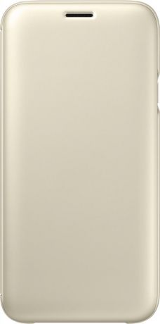 Чехол-книжка Samsung Wallet Cover EF-WJ730 для Galaxy J7 (2017) (золотистый)