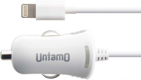Автомобильное зарядное устройство Untamo для Apple 8pin MFI (белый)