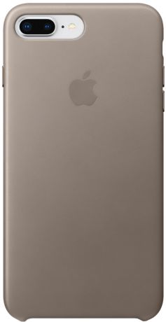 Клип-кейс Apple Leather Case для iPhone 7/8 Plus (платиново-серый)