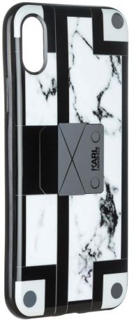 Клип-кейс Karl Lagerfeld Treasure Box для Apple iPhone X Marble (с рисунком)
