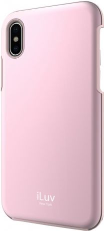 Клип-кейс iLuv Metal Forge для Apple Phone X (розовый)
