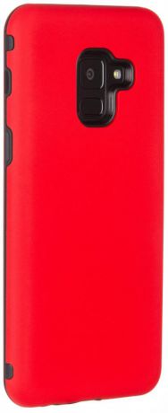 Клип-кейс Oxy Fashion для Samsung Galaxy A8 (2018) (темно-красный)