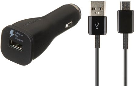 Автомобильное зарядное устройство Samsung EP-LN915C + кабель USB-C (черный)