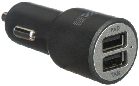 Автомобильное зарядное устройство InterStep RT 2xUSB 4.2А + USB-C (черный)