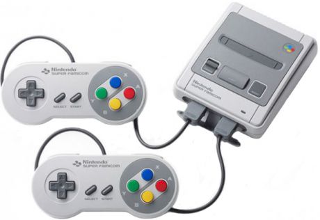 Игровая приставка Nintendo Classic Mini: Super Nintendo Entertainment System + 21 игра (серый)