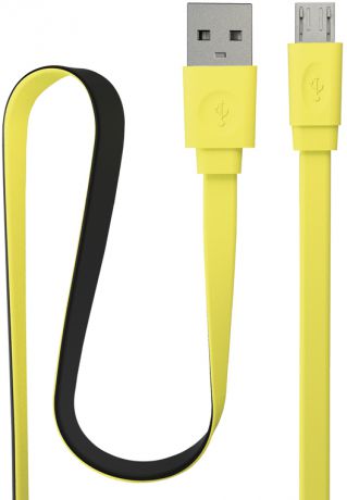 Кабель InterStep USB-microUSB (желто-черный)