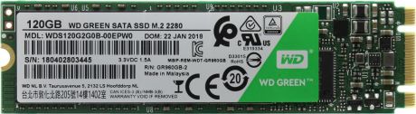 Внутренний SSD накопитель WD WD GREEN PC SSD 120 GB (WDS120G2G0B)