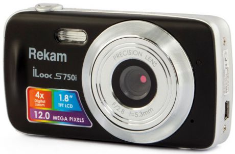 Цифровой фотоаппарат Rekam iLook S750i (черный)