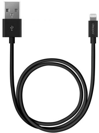 Кабель Deppa MFI USB-8-pin для Apple (черный)