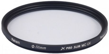 Светофильтр Rekam X PRO SLIM UV MC 58 мм (черный)