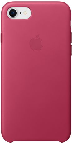 Клип-кейс Apple Leather Case для iPhone 7/8 (розовая фуксия)