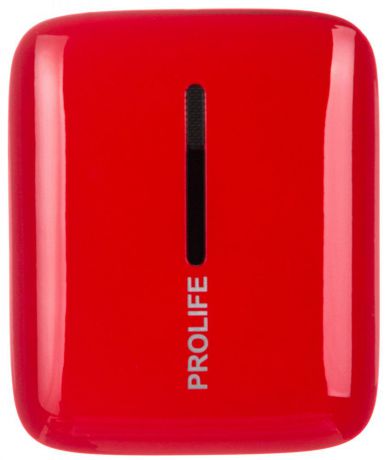 Портативное зарядное устройство Prolife PWB01-10000 10000мАч (красный)